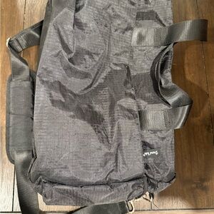 Diaper Bag Men’s Style Black Duffel Bag with Adjustable Strap